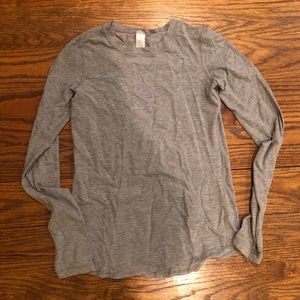 Light grey Ivivva work out top